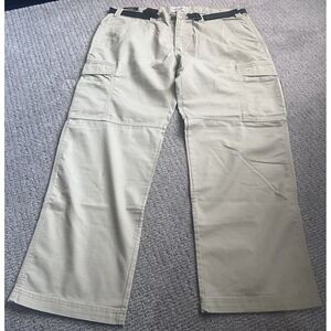FIELD & STREAM MENS KHAKI CARGO  PANTS SIZE 38X30 POCKETS LIGHTWEIGHT HIKING